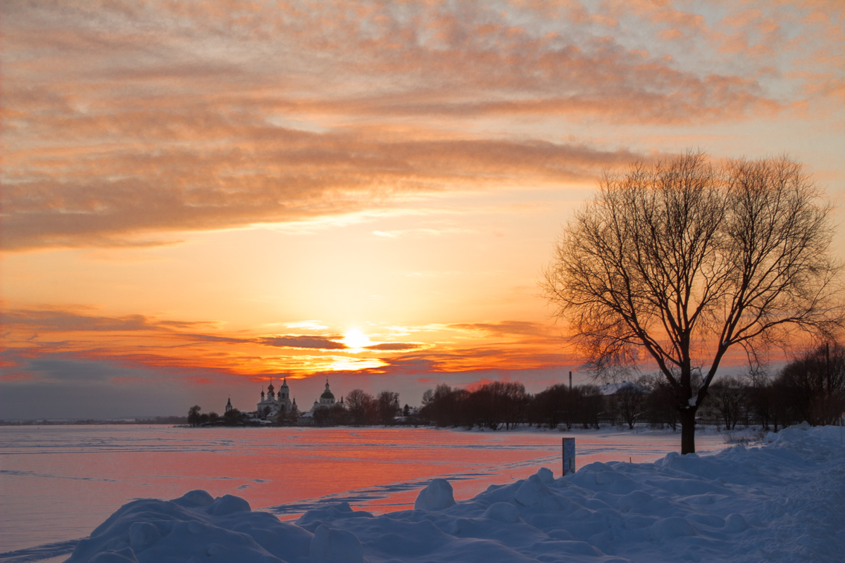 февраль, закат