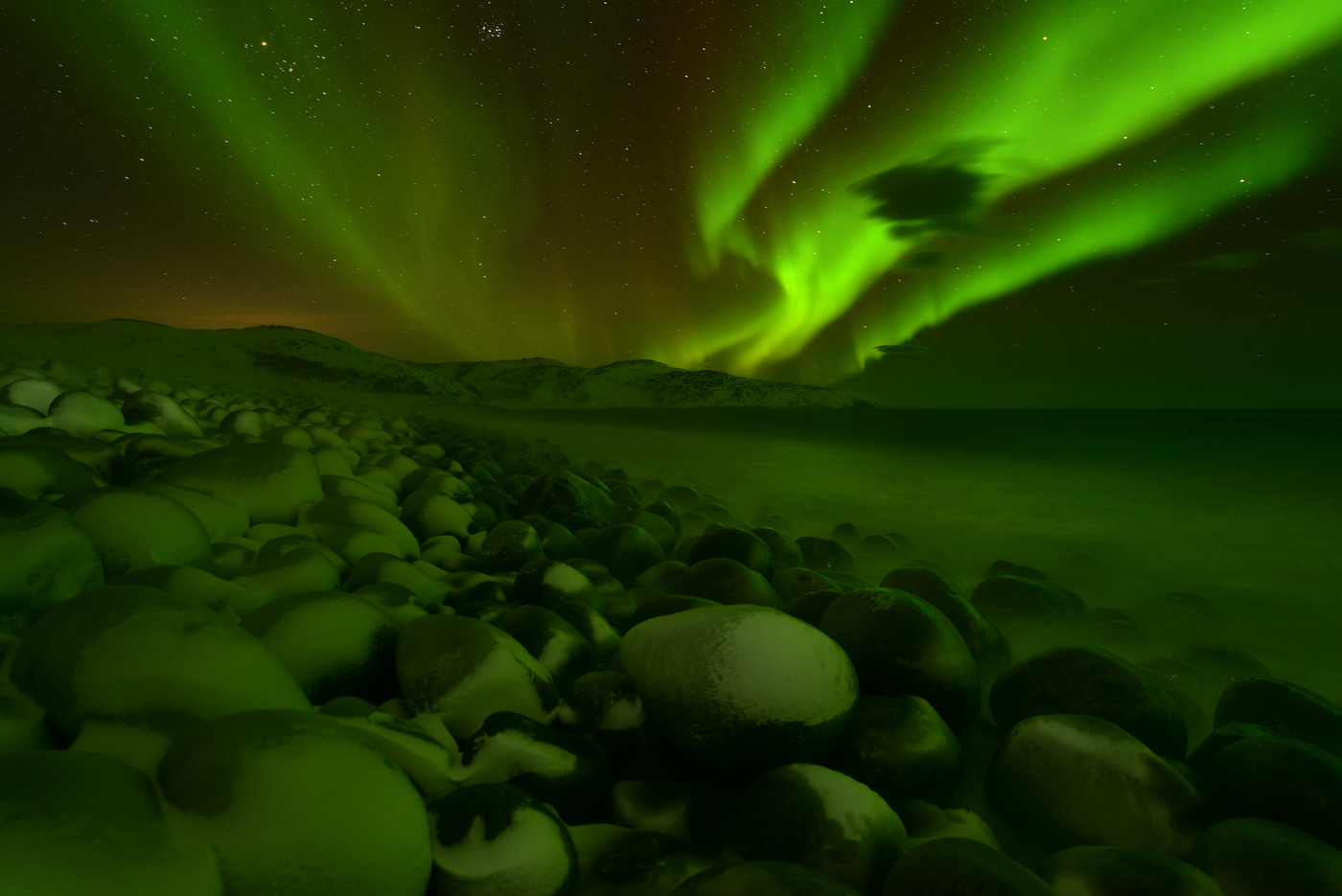 На берегу Баренцева моря...