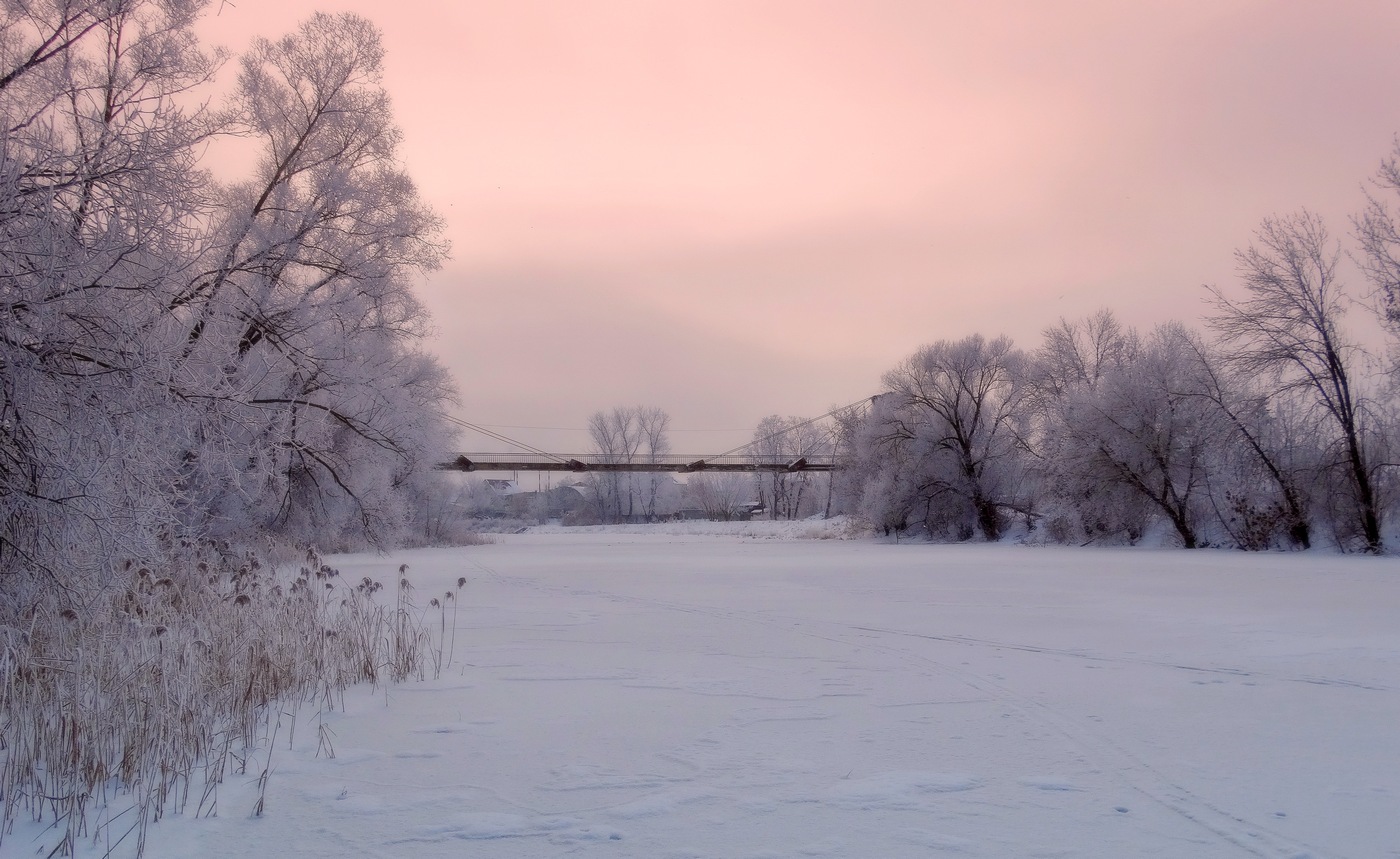 Утром в снежном плену