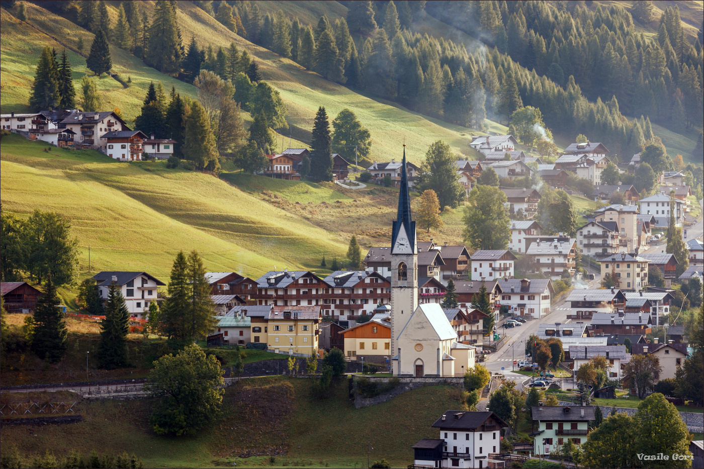 Утро в деревне.