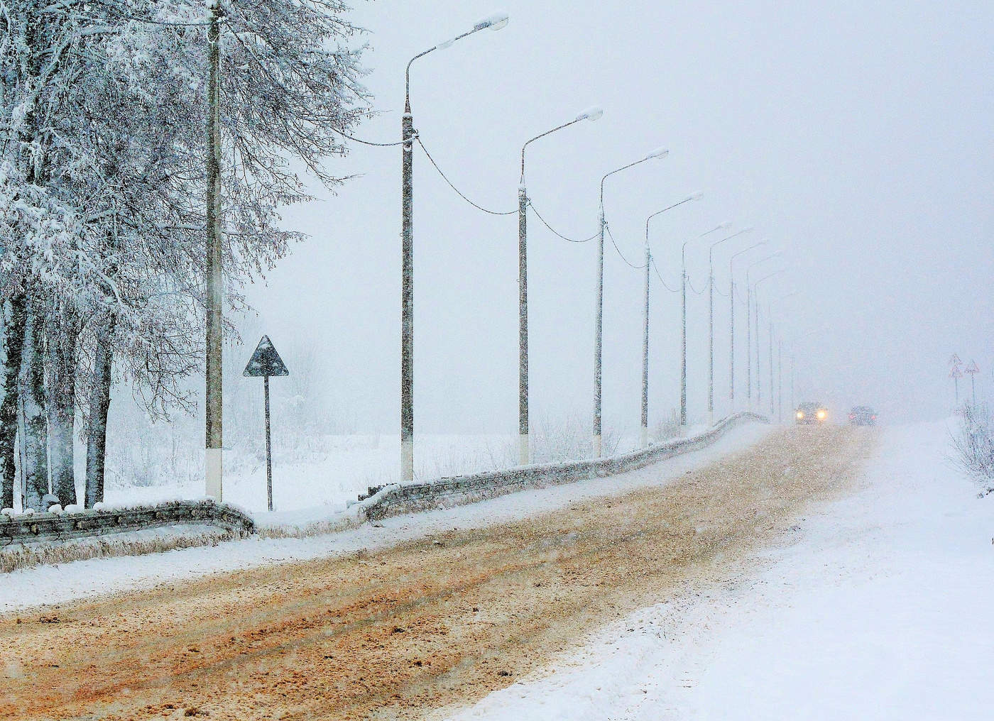 Дорога уходила в метель ...