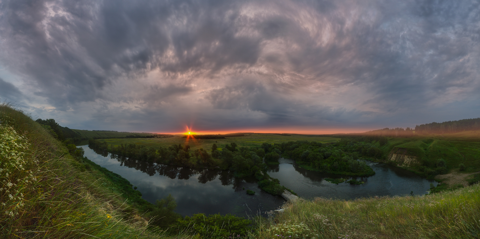 Рассвет на Ишутинском городище