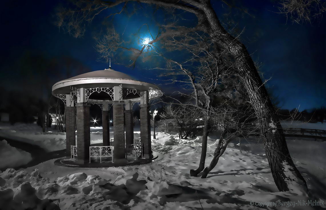 Лунный вечер на хуторе