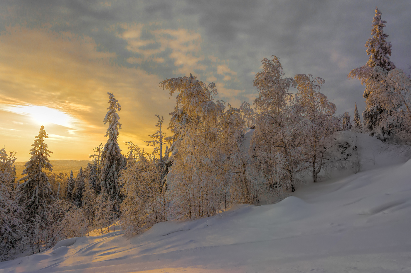 Вечер на склоне