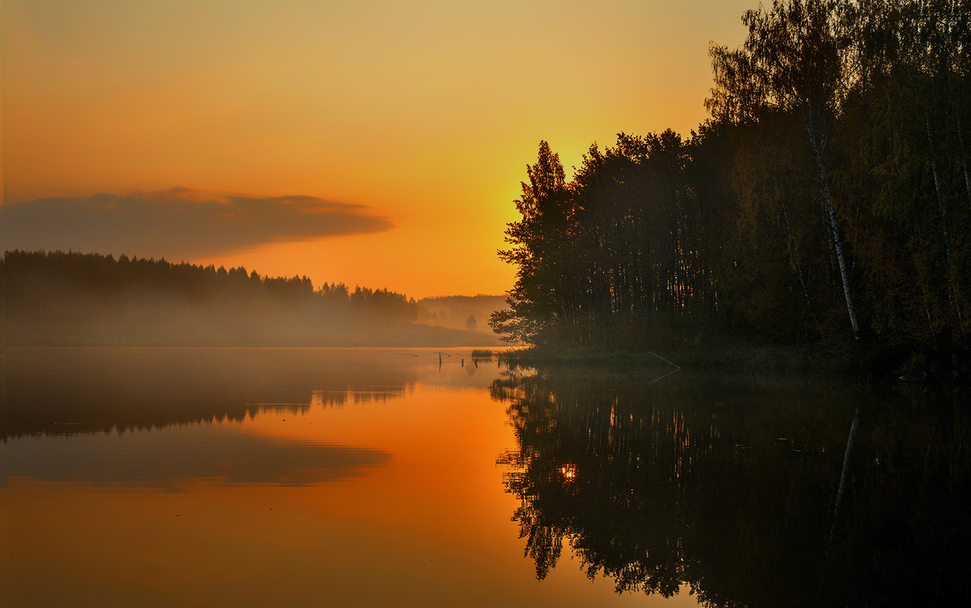 Золотой рассвет.
