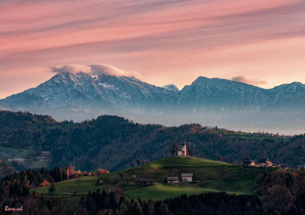 Рассвет над Юлианскими Альпами