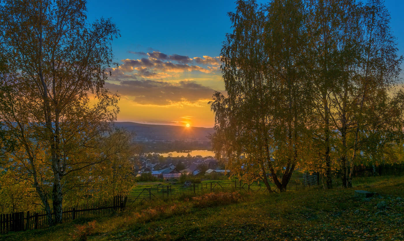 Вечер в поселке