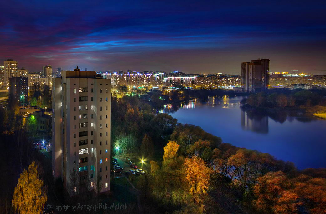 Вечерняя городская панорама