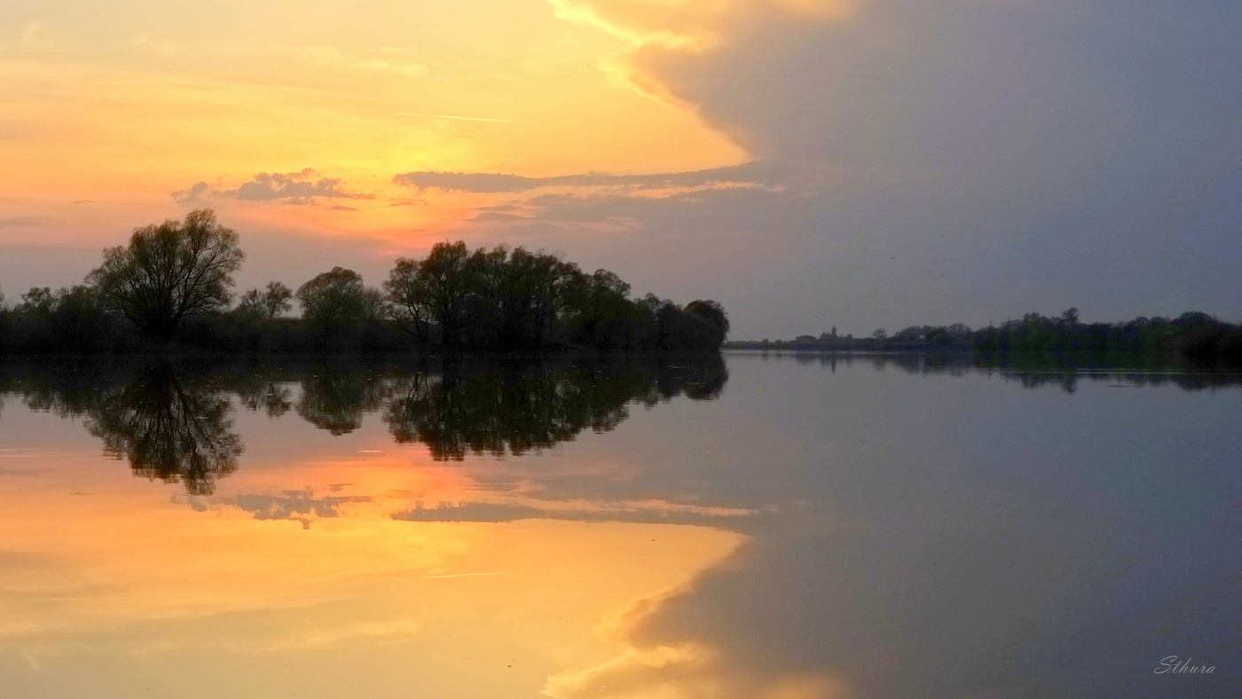 Весенний закат.