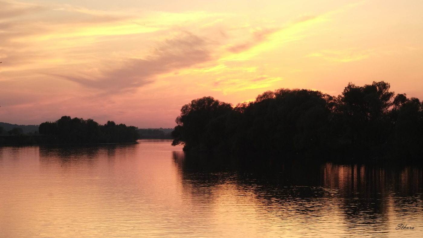 После заката.