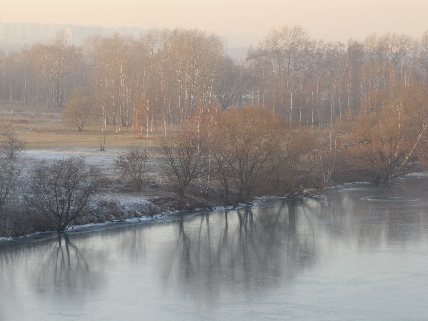 Туман окутал