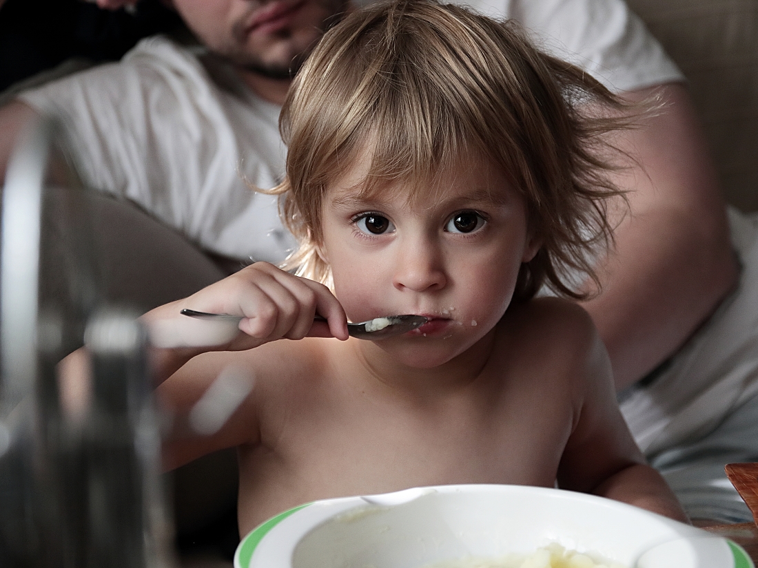 Вика и пюре