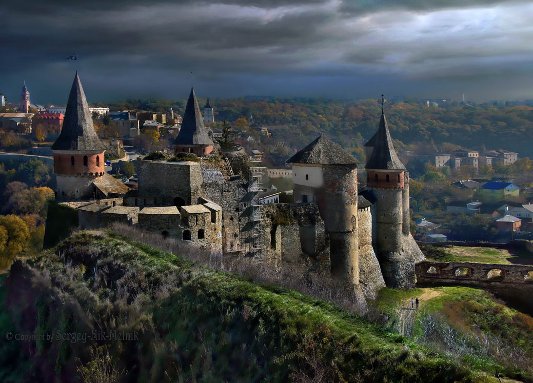 Панорама Каменец-Подольского замка