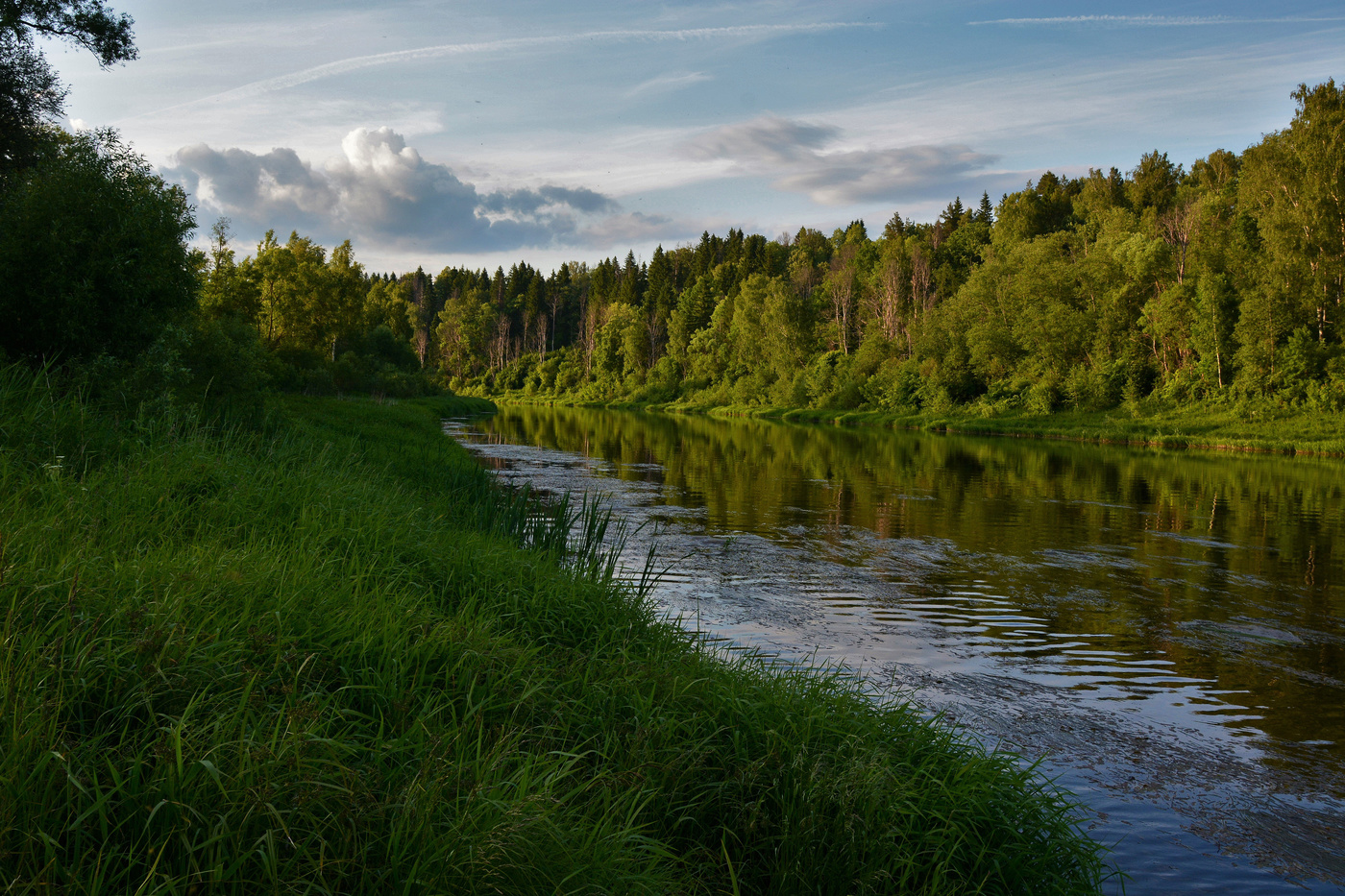 Вечером на реке ...