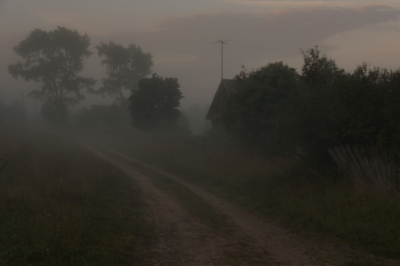 Светало ... Деревня еще спала ...