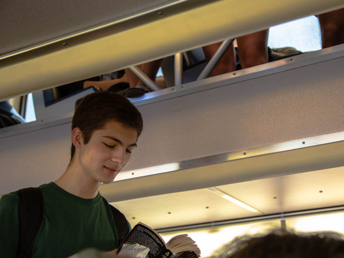 В американской электричке