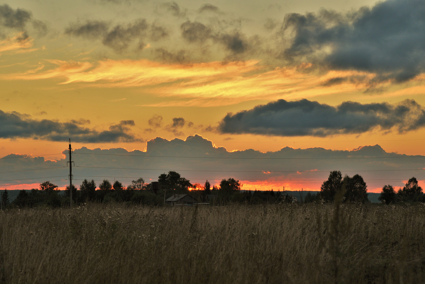 Тучки вечерние ...