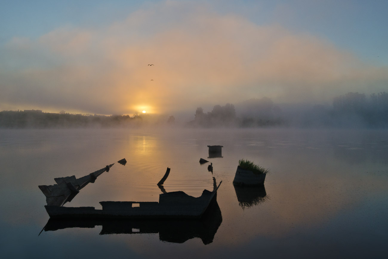 Рассвет на Фёдоровском пруду