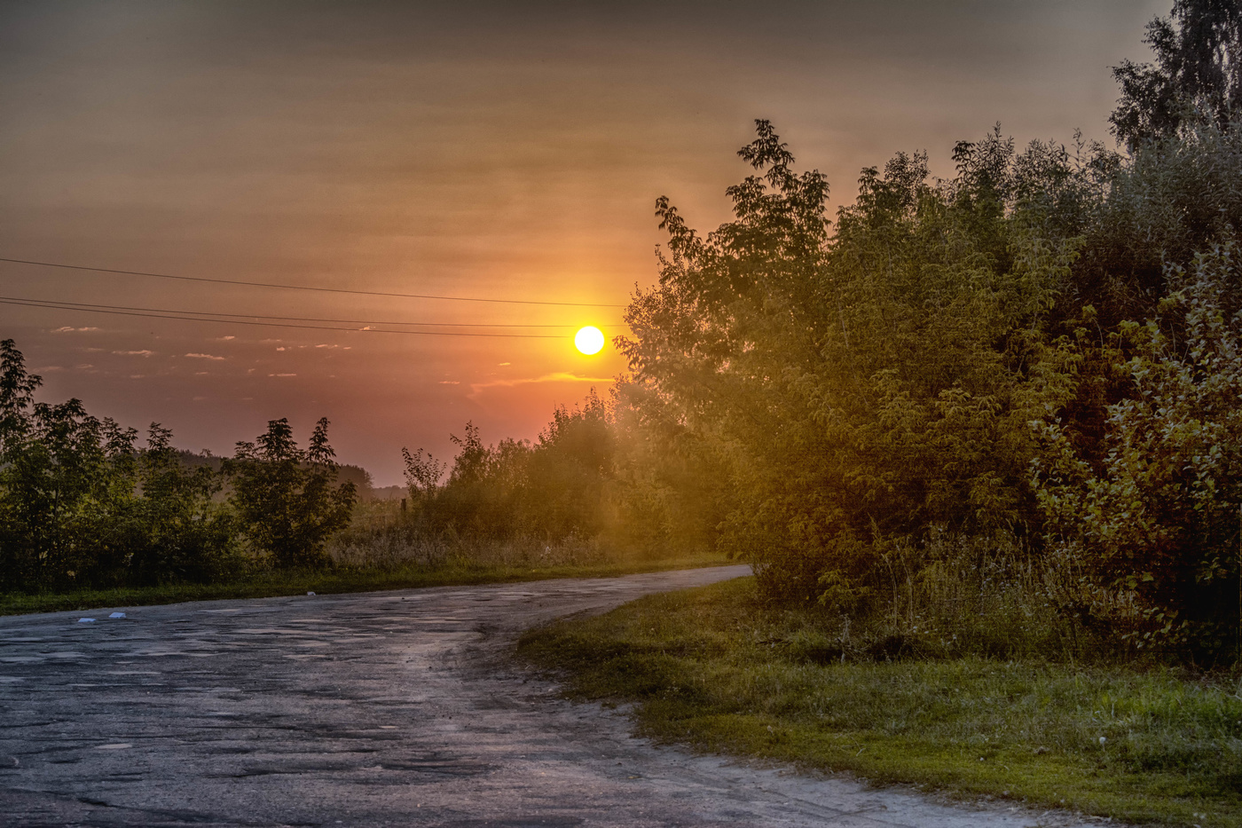 Закат на краю Села.