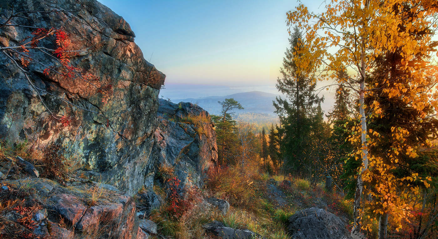Утро на скалах