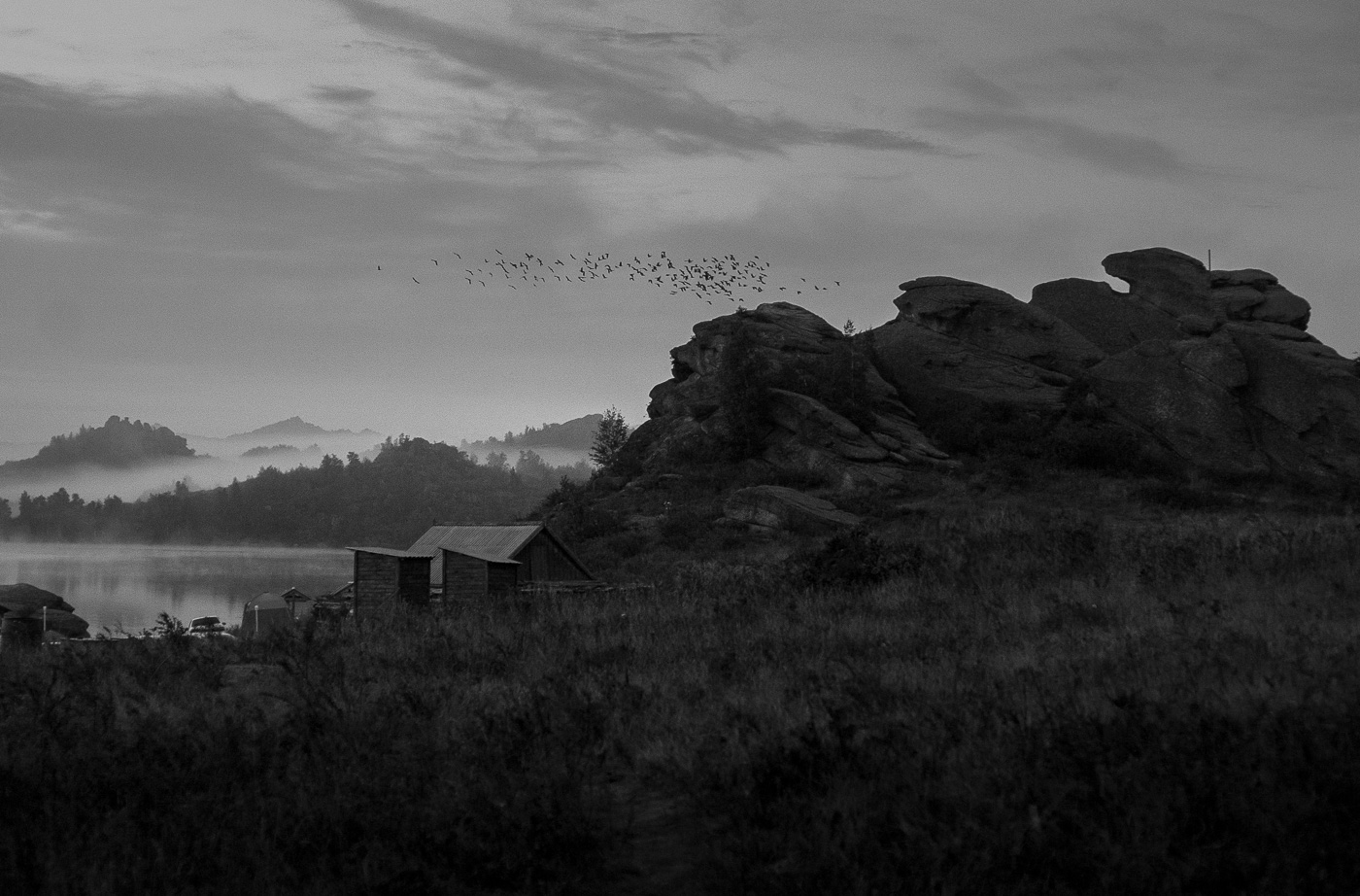 В холодном сумраке ночном