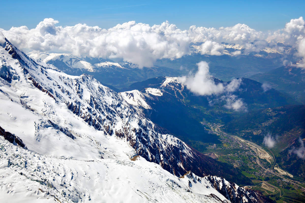 Вид на долину Шамони