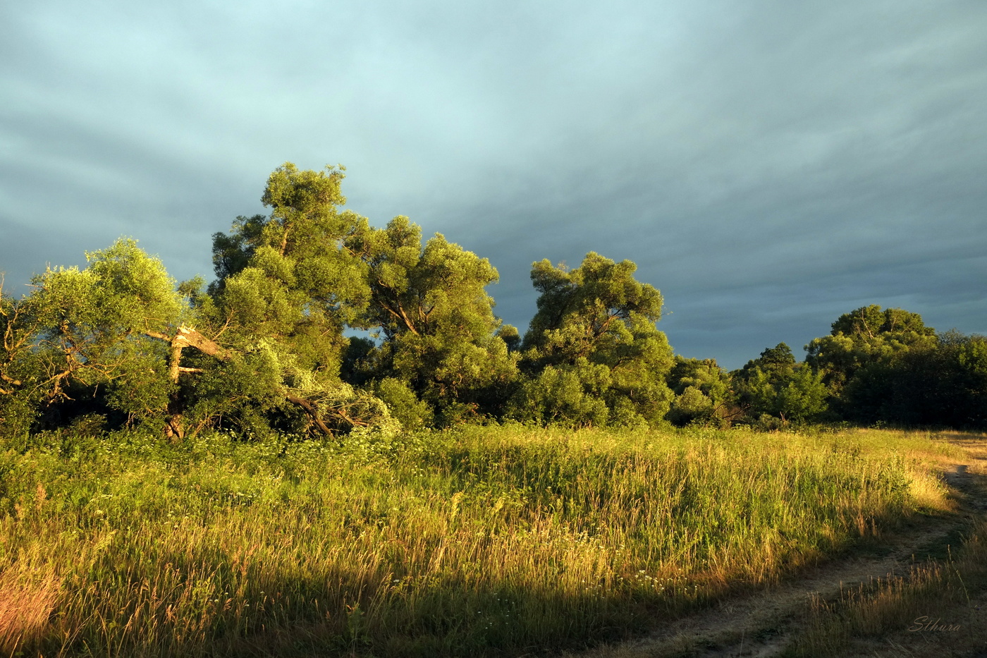 На рассвете.