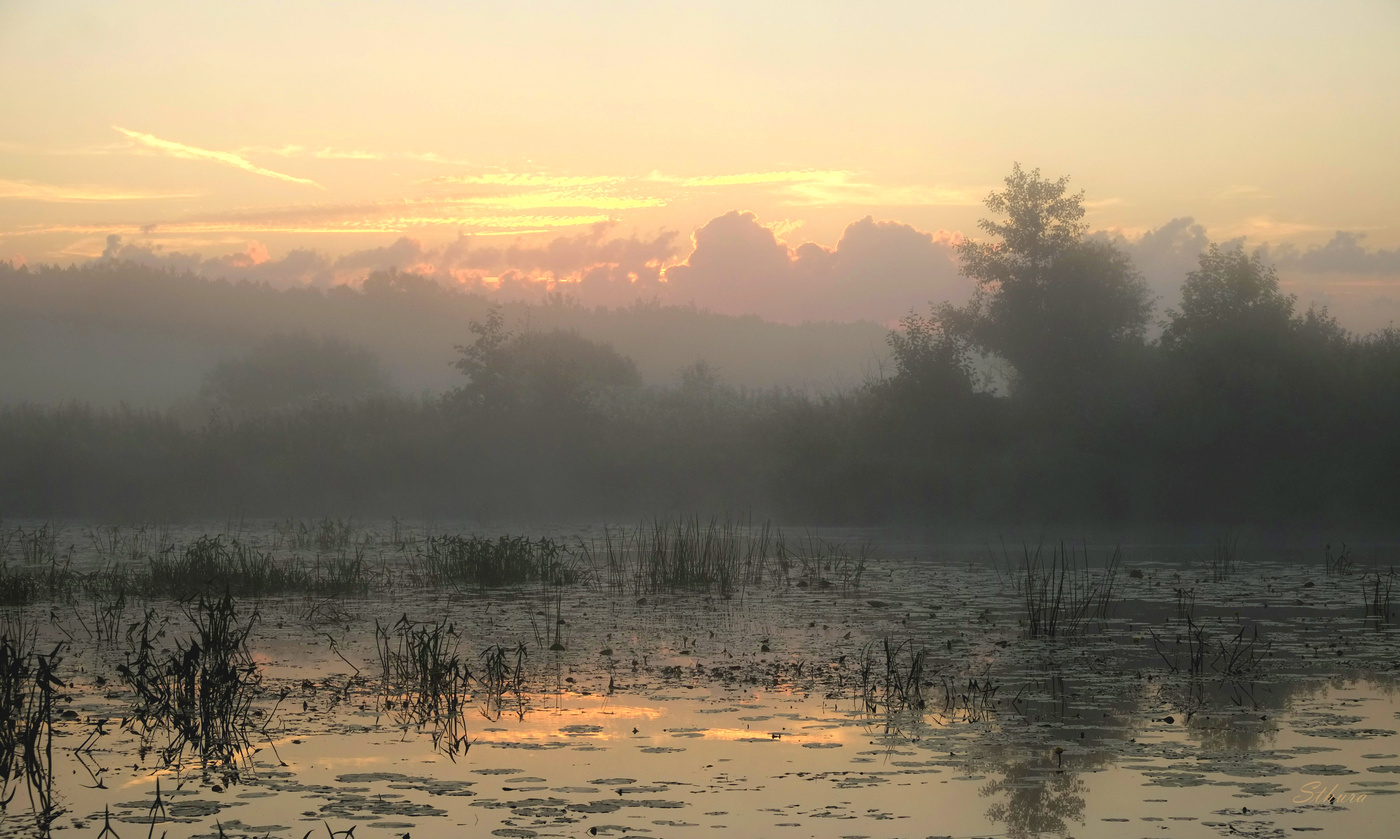 На рассвете.