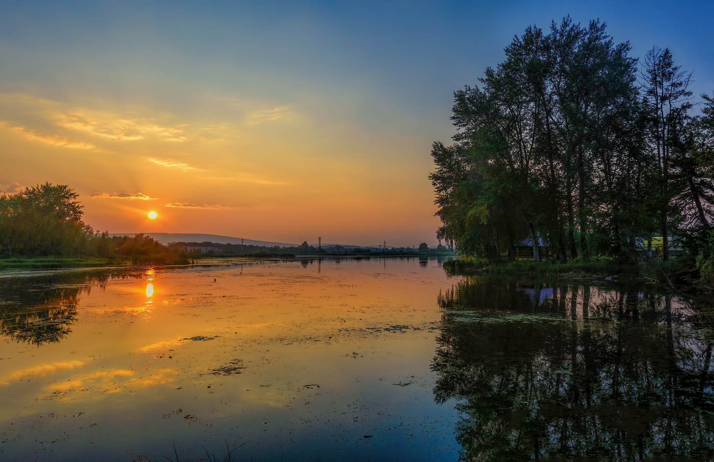 Вечер на озере