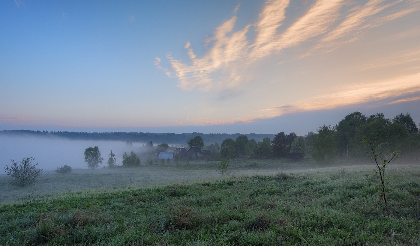 Деревенские рассветные сюжеты