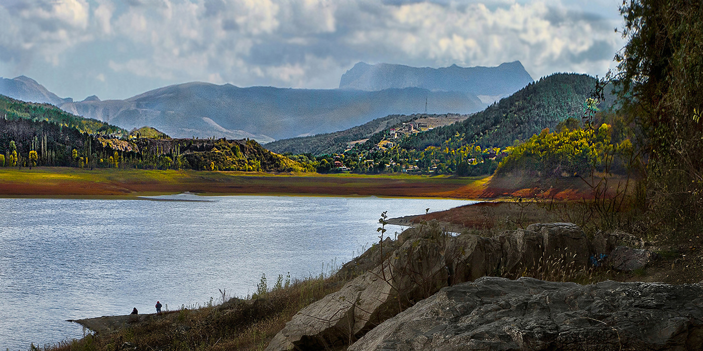 Пейзаж с рыбаками