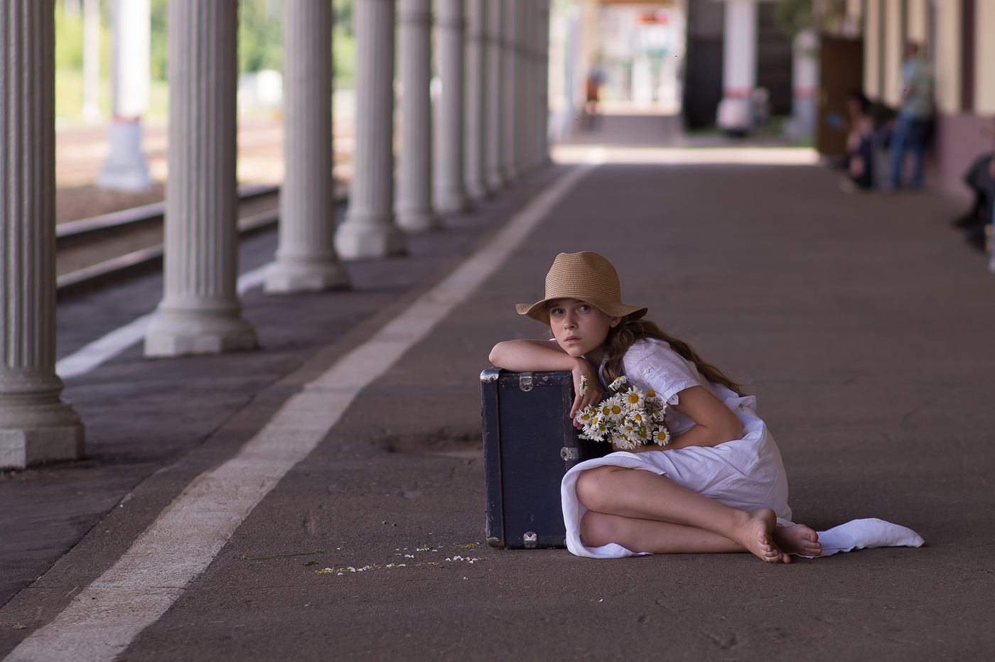 на вокзале..