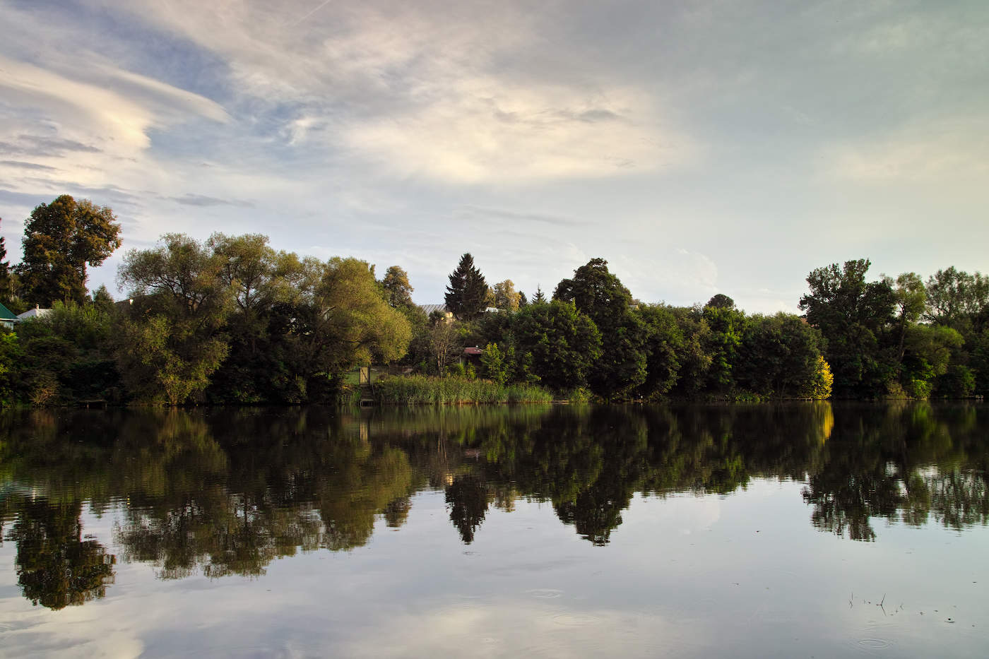 Вечер на пруду