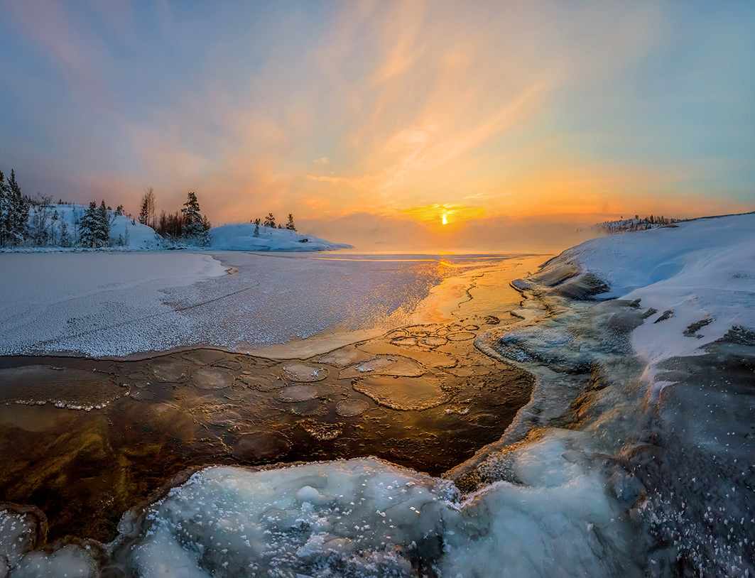Первый лёд на Ладоге