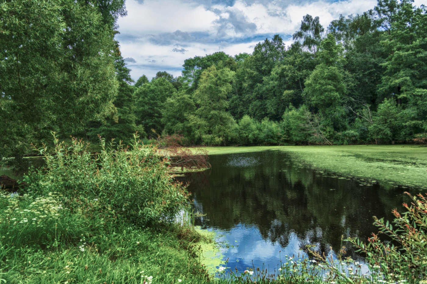 Село Разрытое. Озеро.