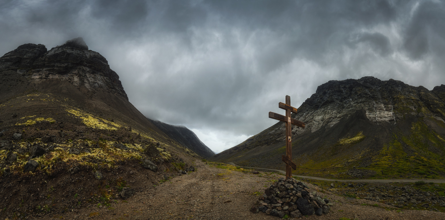 Лапландия. Поклонный крест.