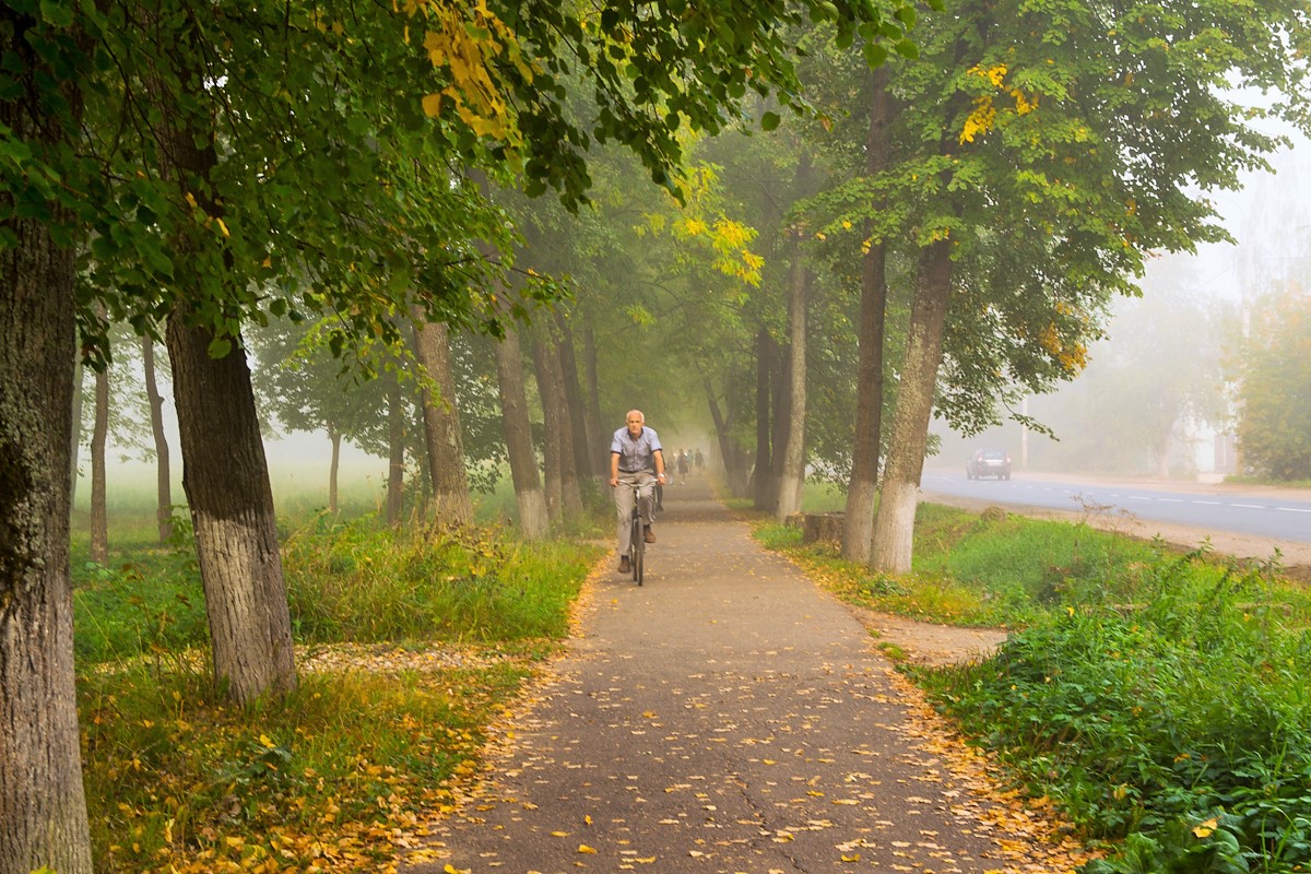 обычное утро в маленьком городе