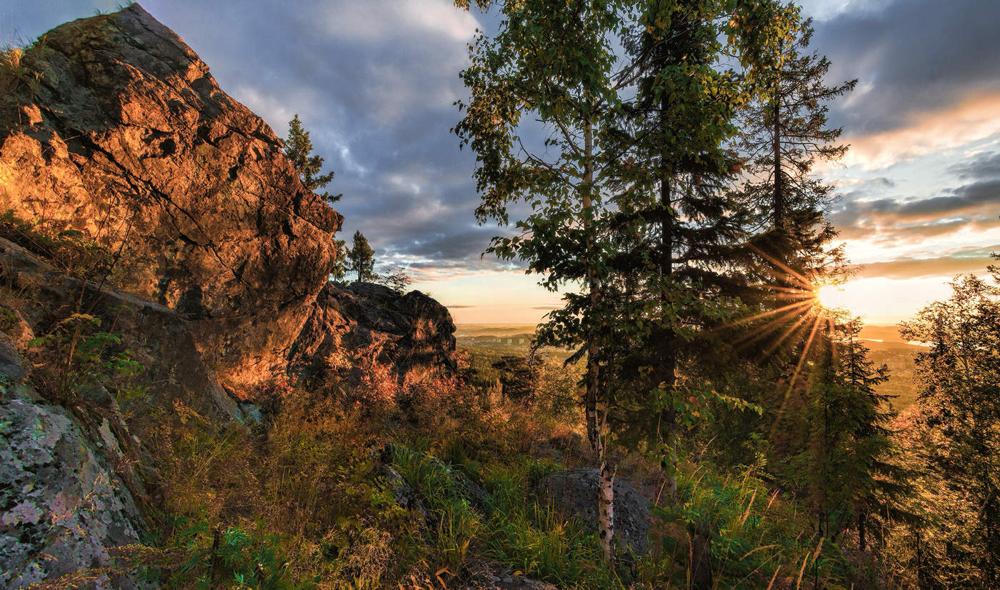 Утро на скалах