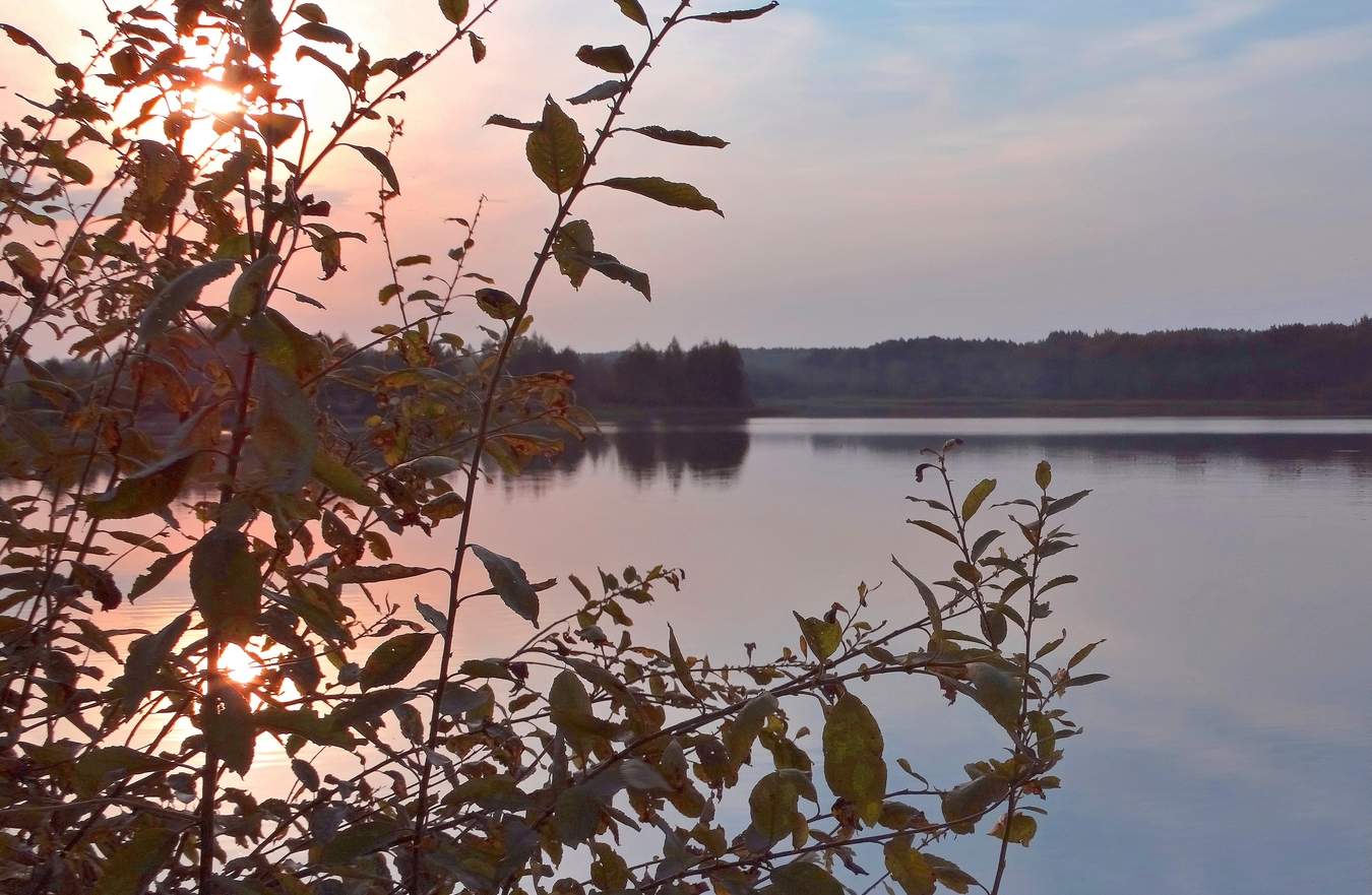 Сентябрьский закат солнца