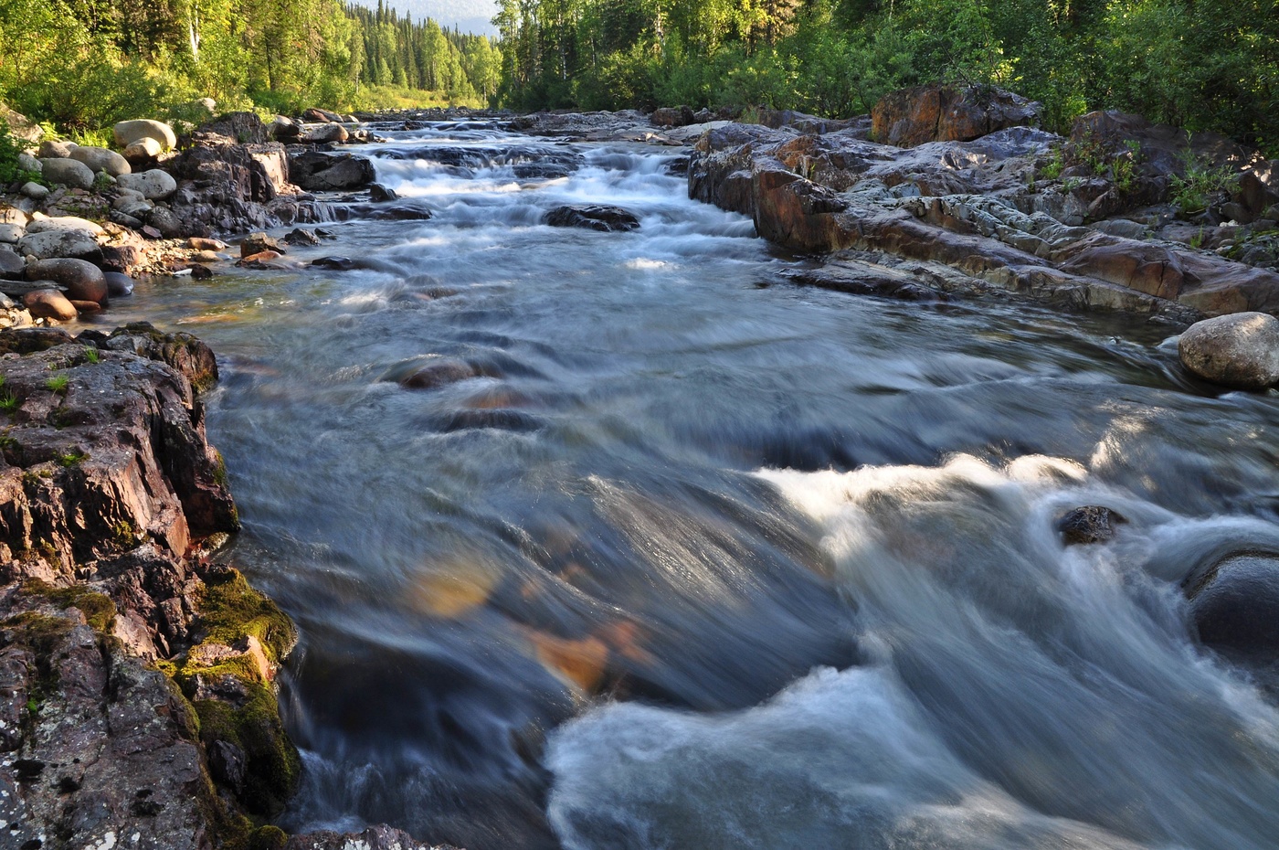 Утро на реке Казыр