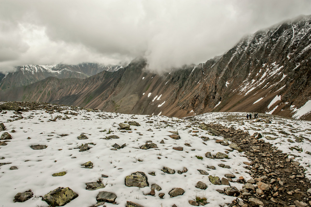 На спуске ... Перевал Шумак