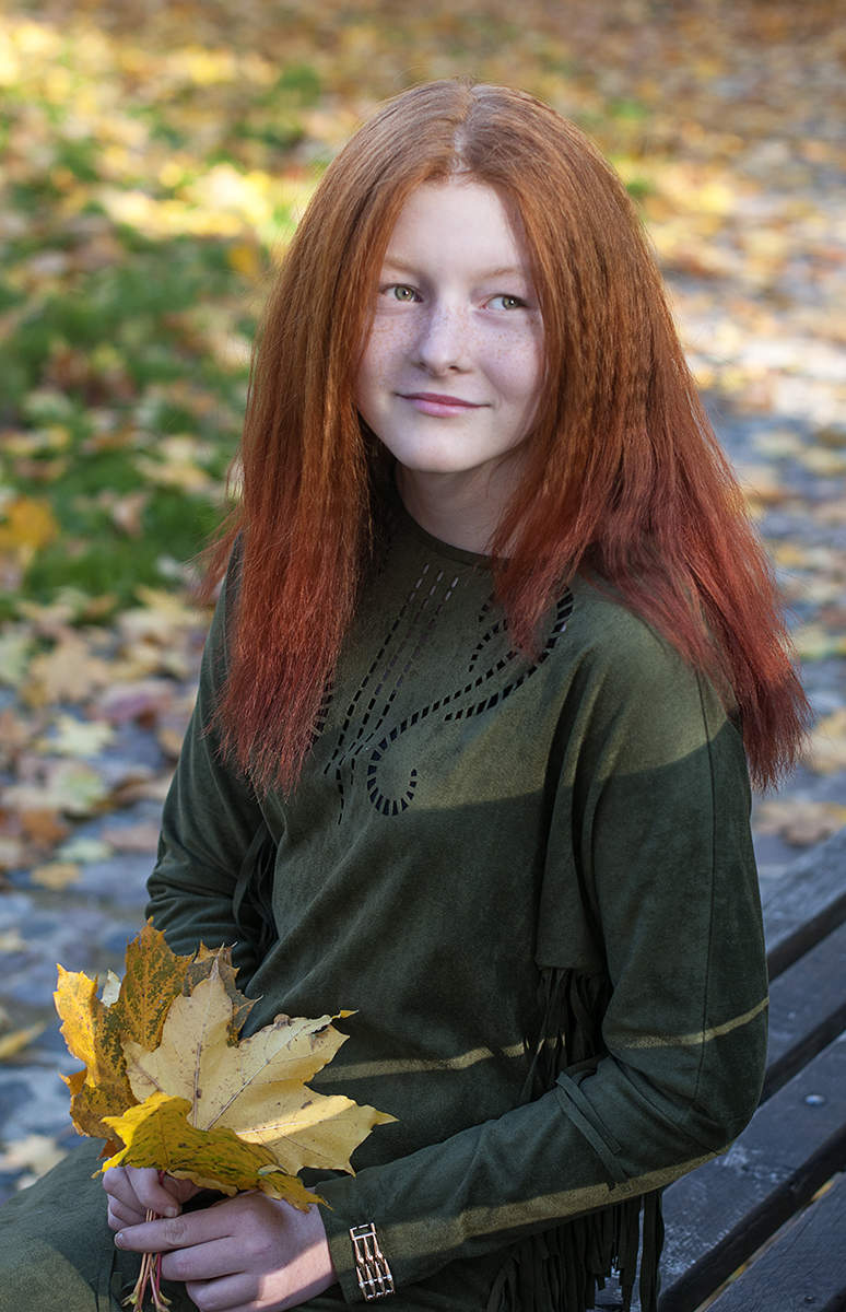 Осенняя девочка...