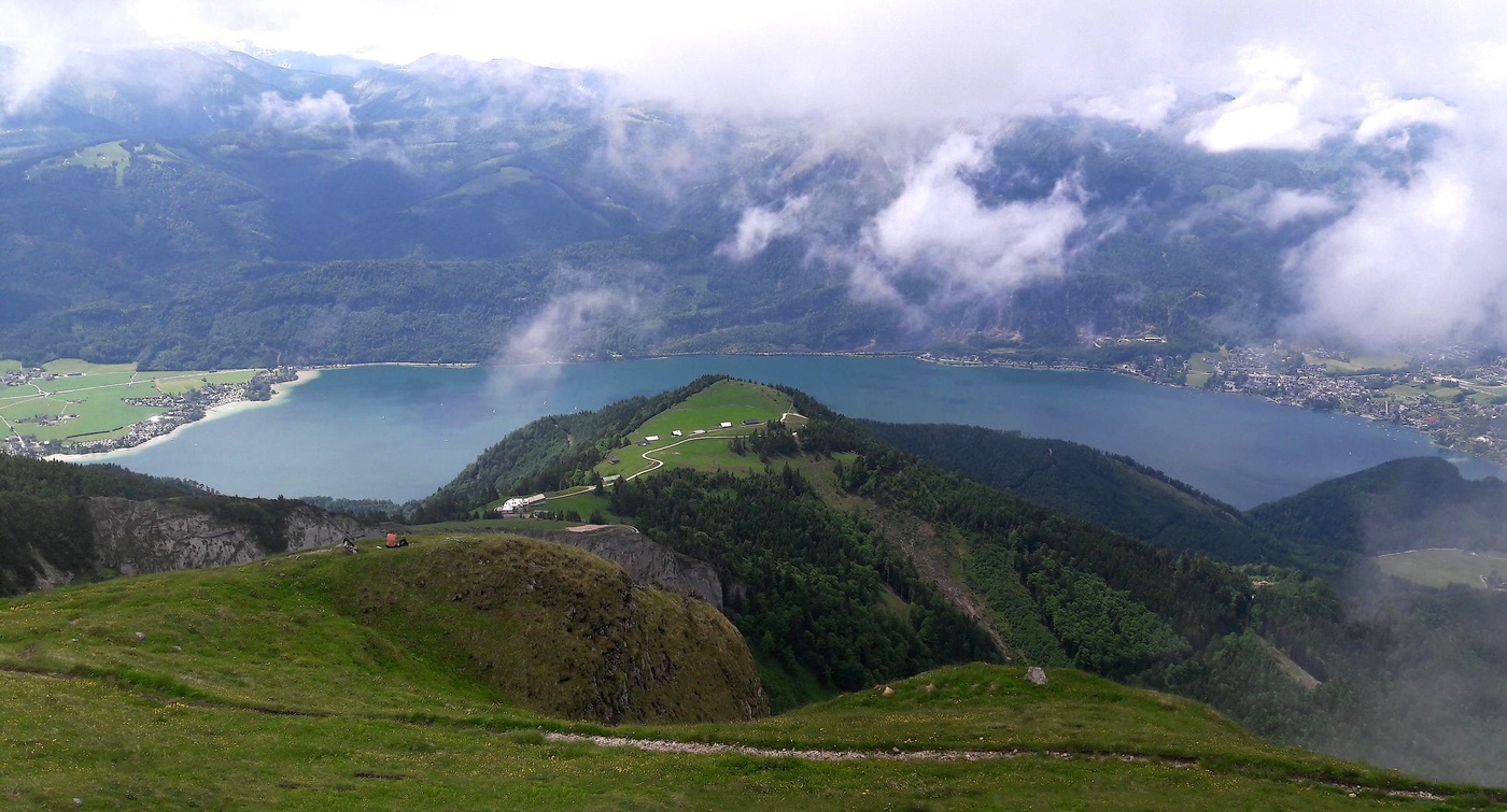 Австрийские Альпы с видом на Вольфганзее