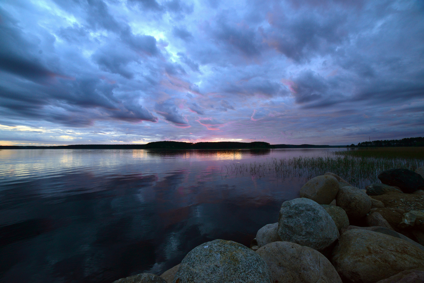 Закат над Селигером.