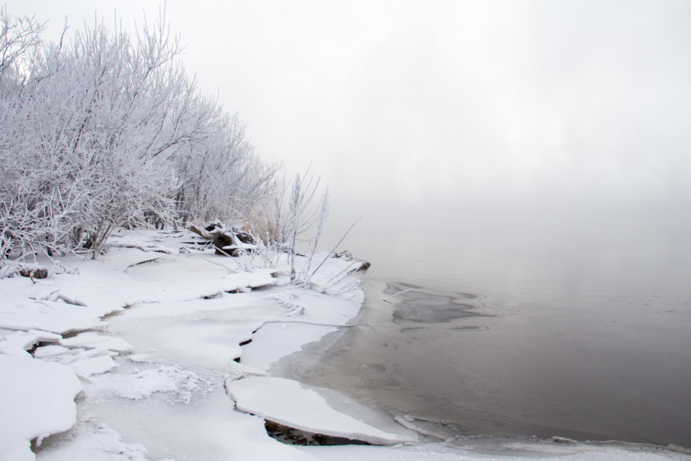 р.Енисей в мороз