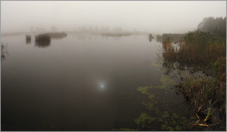 про туман, который утопил в озере солнце
