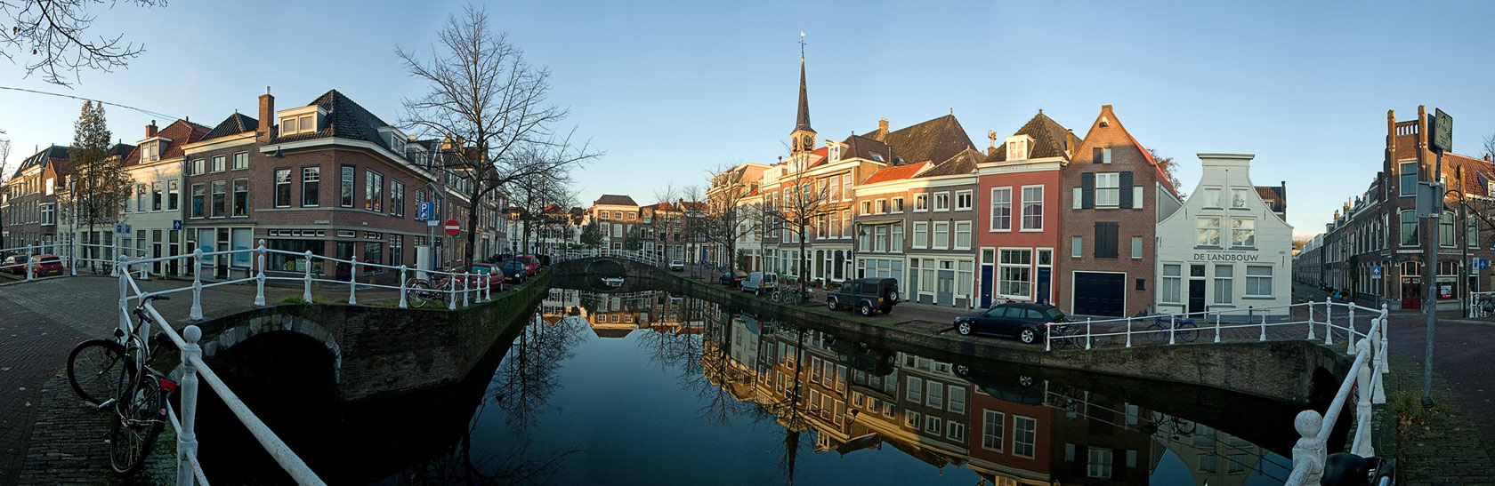 Утро в городе. Delft.Holland.