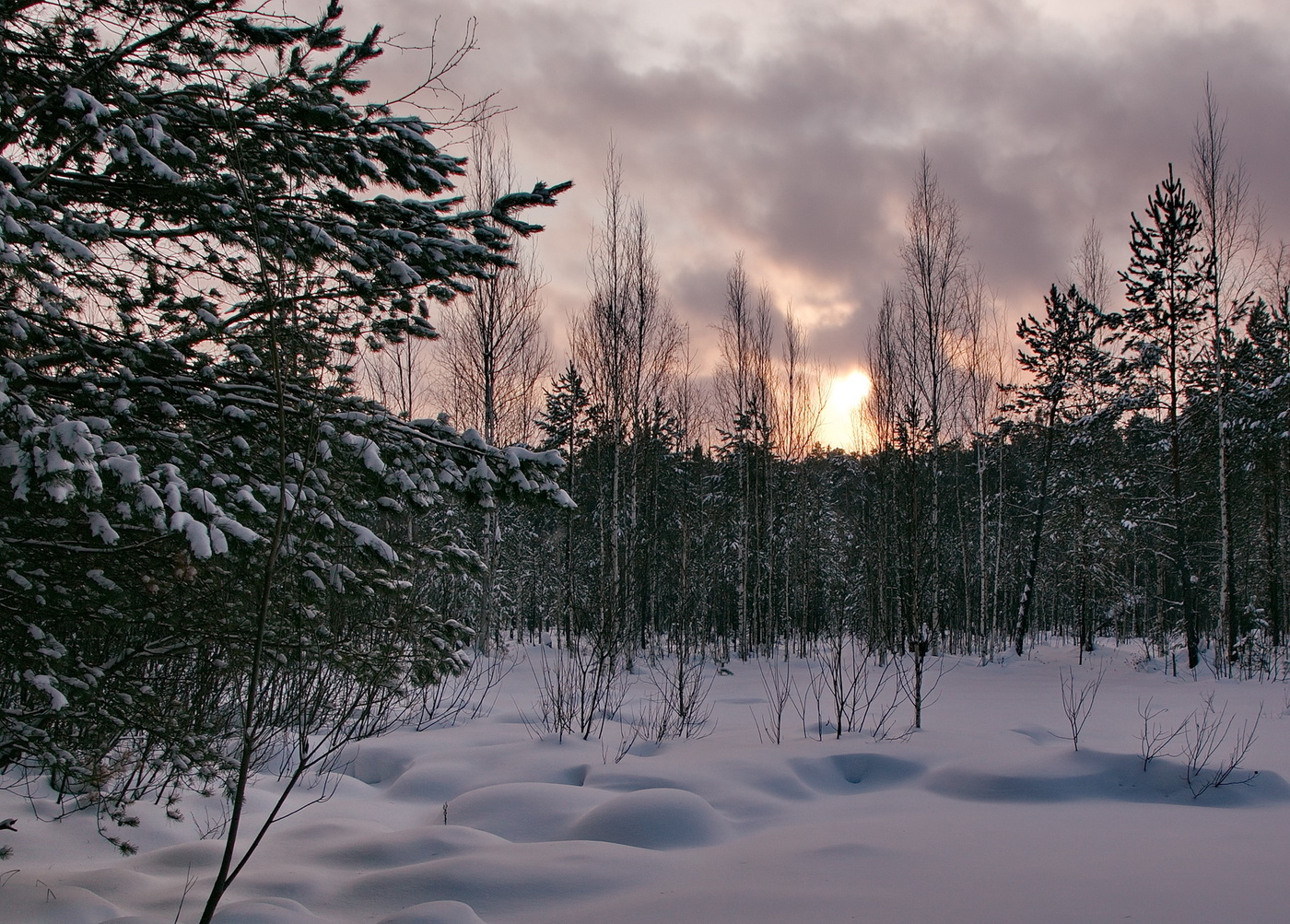 *На закате.**