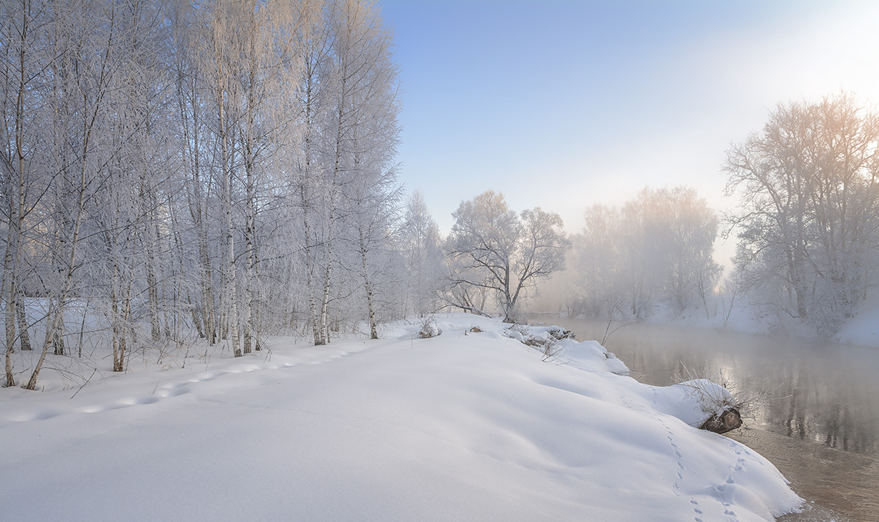 Морозное утро.