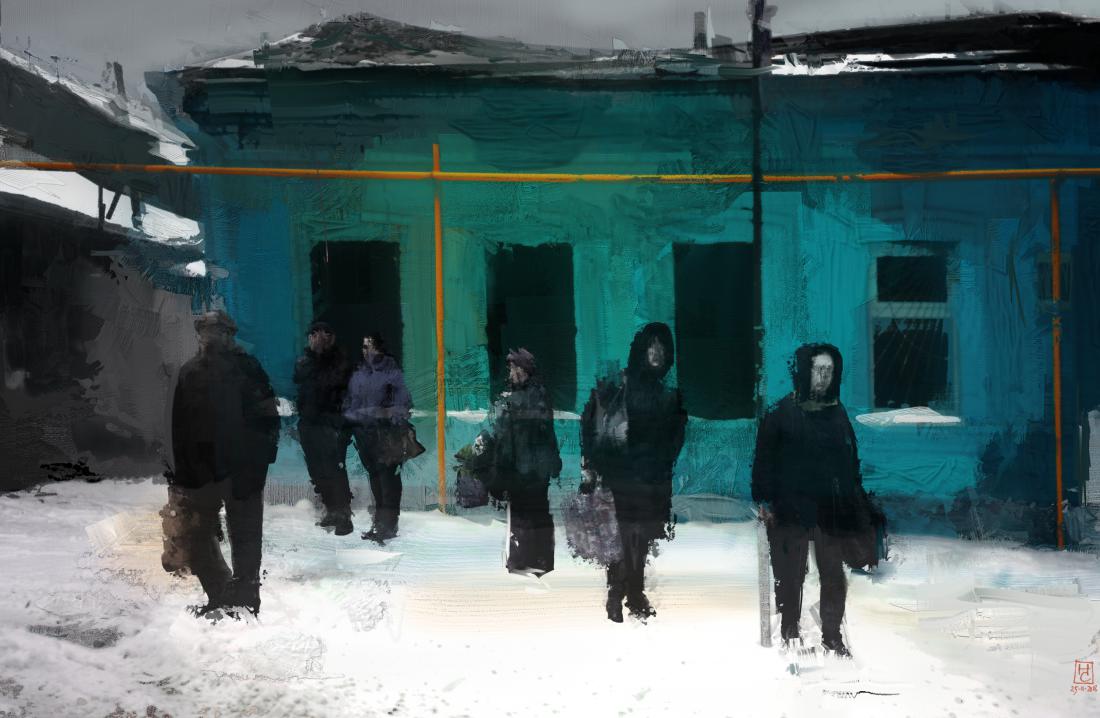 зеленая стена